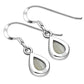 Mother of Pearl Drop Silver Earrings
