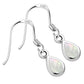 Mother of Pearl Drop Sterling Silver Earrings