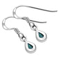 Abalone Shell Drop Sterling Silver Earrings