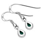 Turquoise Drop Sterling Silver Earrings