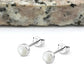 5mm | Round Mother of Pearl Silver Stud Earrings