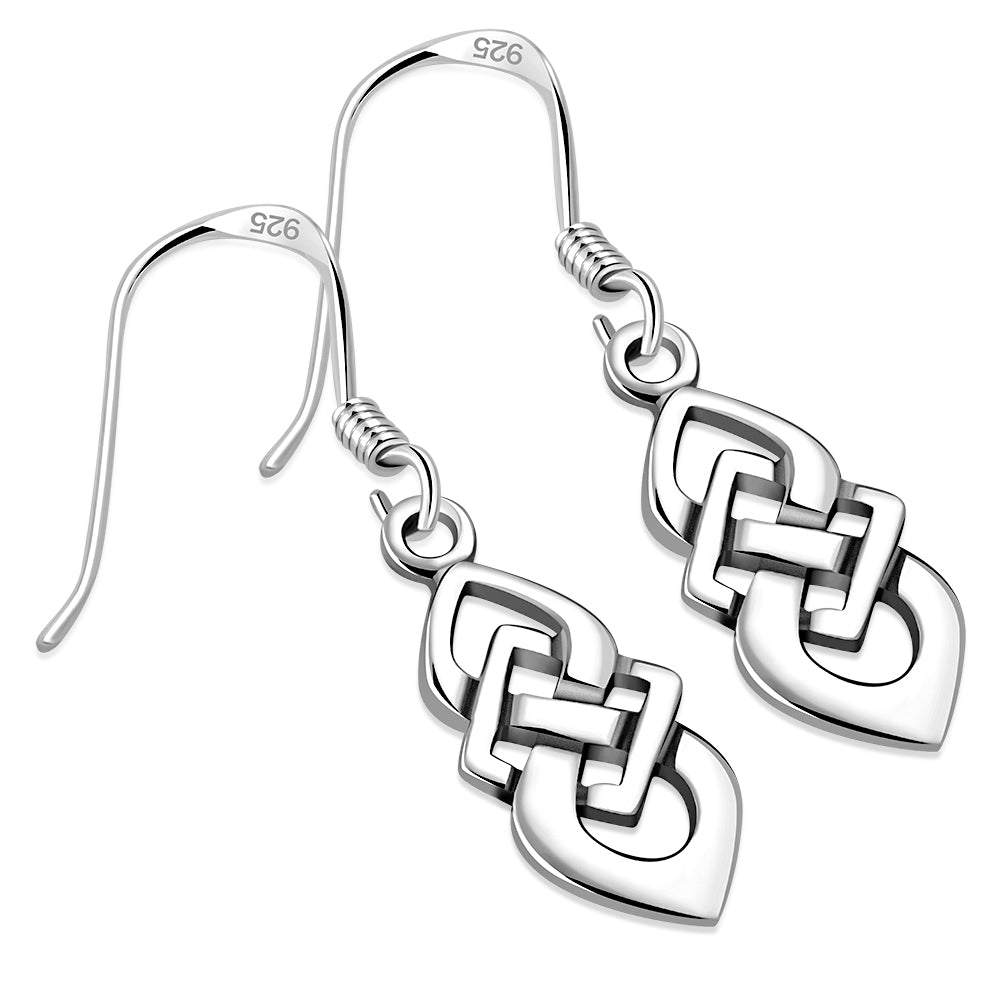 Solid Silver Celtic Knot Earrings