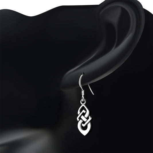 Solid Silver Celtic Knot Earrings