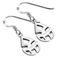 Celtic Plain Silver Trinity Knot Earrings