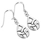 Celtic Plain Silver Trinity Knot Earrings