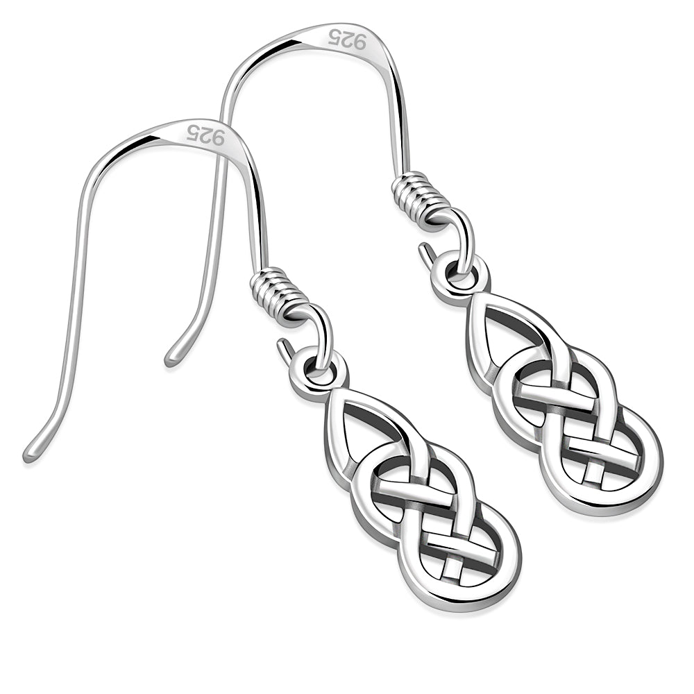 Small Celtic Knot Silver Earrings
