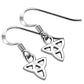 Tiny Celtic Trinity Knot Silver Earrings