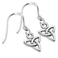 Tiny Celtic Trinity Knot Silver Earrings