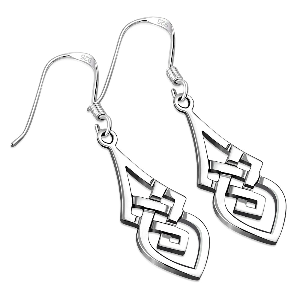 Sterling Silver Celtic style Trinity earrings