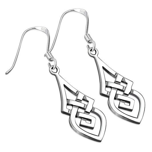 Sterling Silver Celtic style Trinity earrings