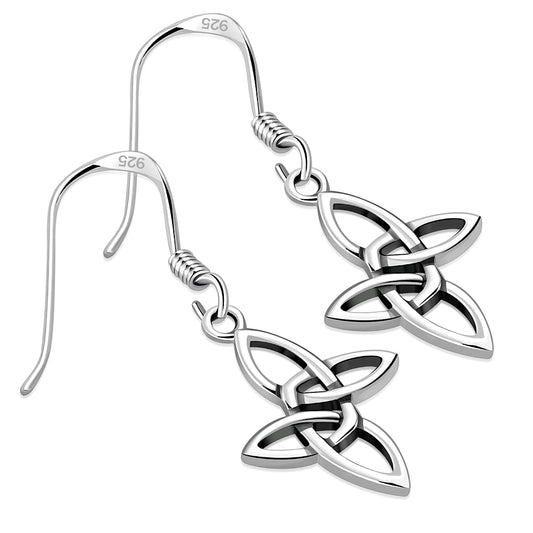 Celtic Knot Solid Silver Earrings