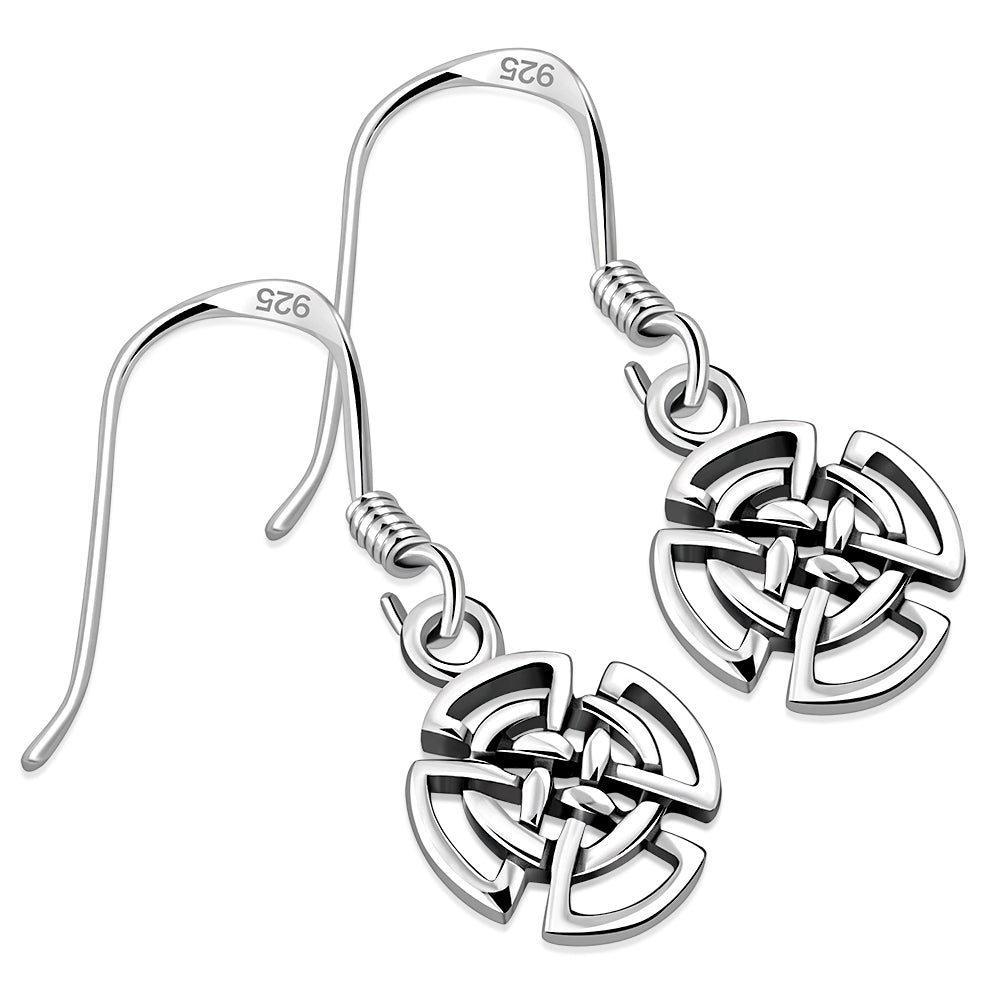 Celtic Knot Silver Earrings
