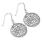 Large Shema Israel Silver Earrings