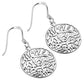 Medium Shema Yisrael Silver Earrings