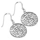 Medium Shema Yisrael Silver Earrings