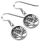Small Tree of Life Silver Earrings