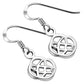 Plain Silver Celtic Knot Dangle Earrings