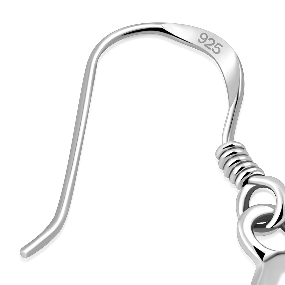 Egyptian ankh Cross Sterling Silver Earrings