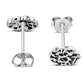 Round Celtic Knot Silver Stud Earrings