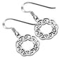 Round Plain Silver Celtic Knot Earrings