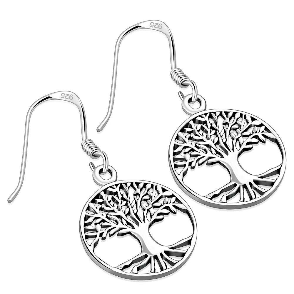 Celtic Tree of Life Silver Earrings