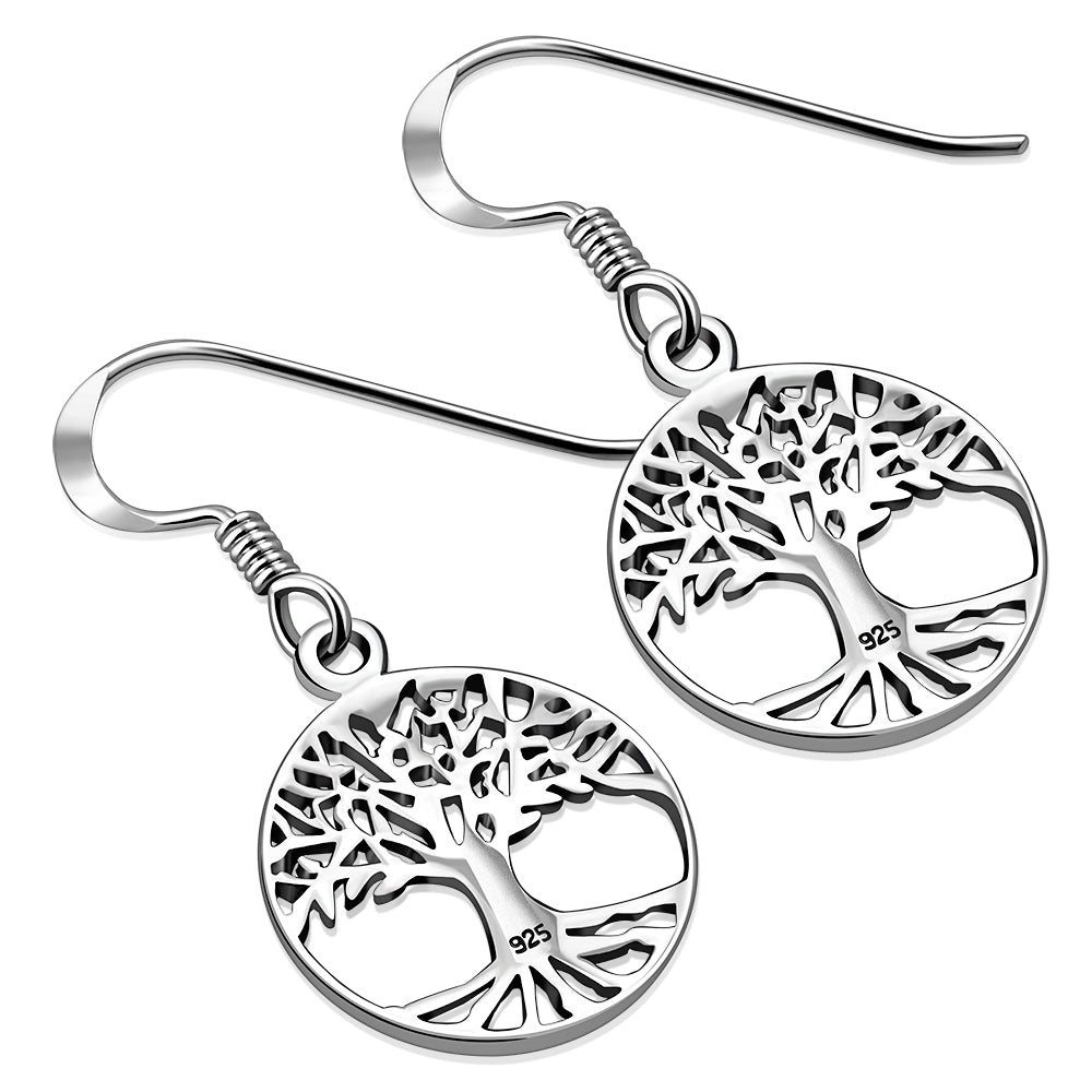 Celtic Tree of Life Silver Earrings