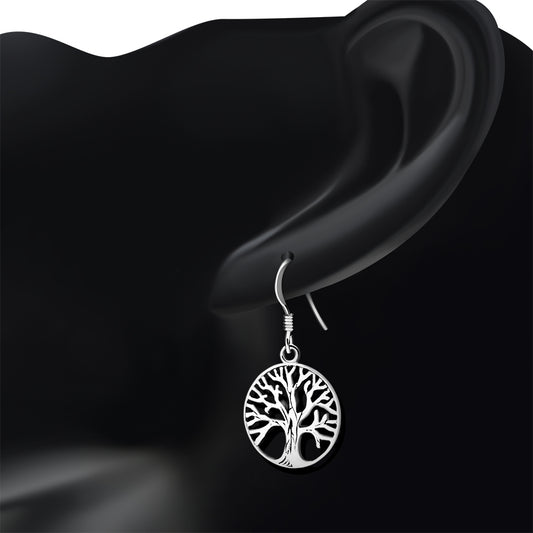 Tree of Life Silver Earrings