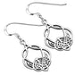 Medium Celtic Knot Plain Sterling Silver Earrings