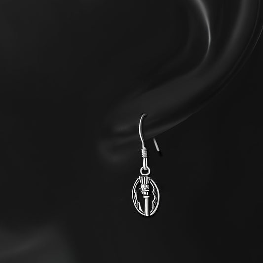 Scottish Thistle Sterling Silver Earrings