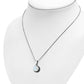 Rainbow Moonstone Round Silver Pendant
