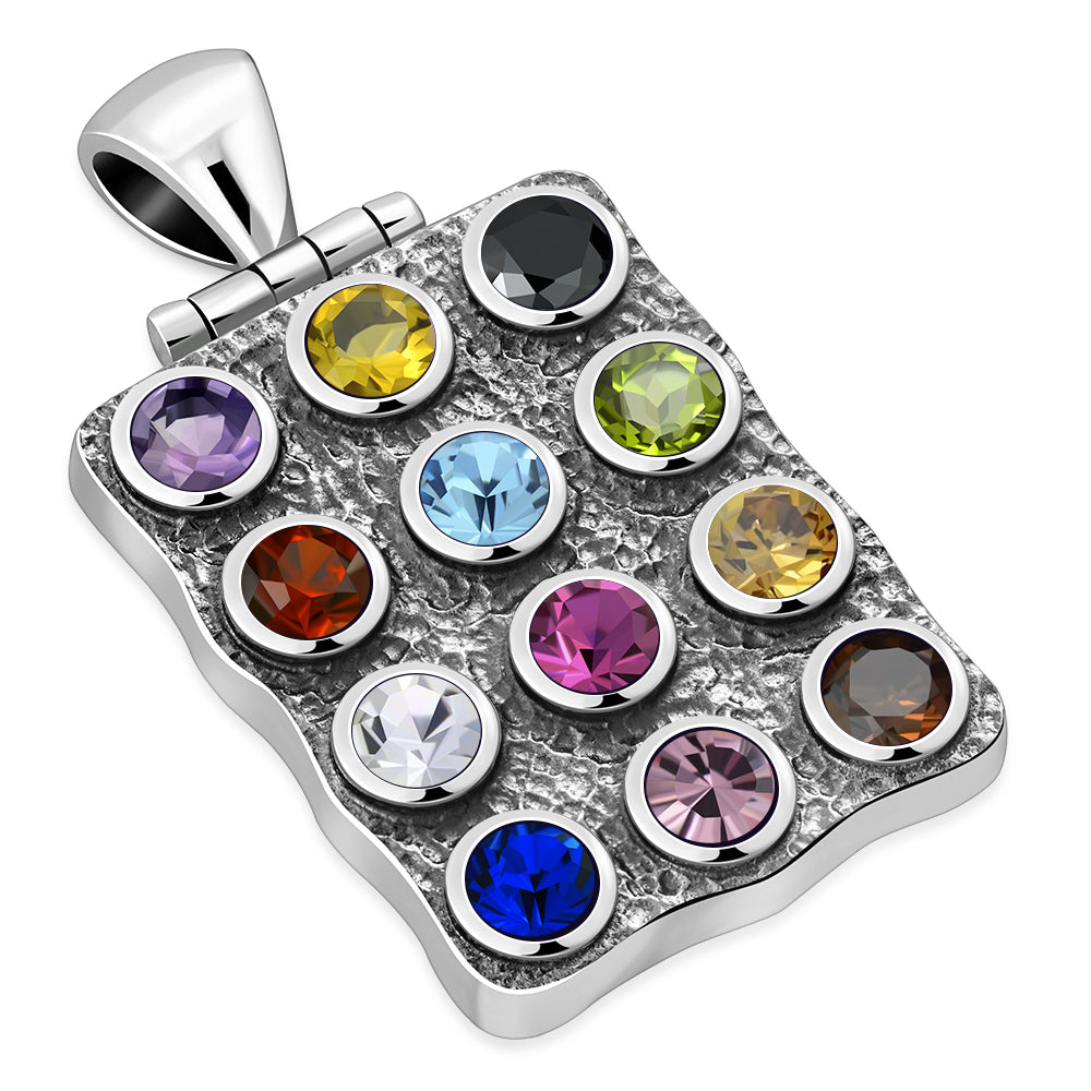 Large Hoshen Silver Pendant