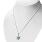Abalone Shell Star of David Silver Pendant