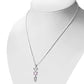 Pink CZ Messianic Seal of Jerusalem Silver Pendant