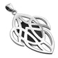 Large Celtic Knot Black Onyx Silver Pendant