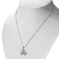 Celtic Silver Trinity Knot Pendant set w/ Labradorite