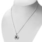 Celtic Silver Trinity Knot Pendant set w/ Black Onyx