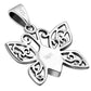Abalone Shell Butterfly Silver Pendant