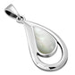 Mother of Pearl Drop Silver Pendant