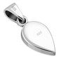 Abalone Shell Drop Silver Pendant