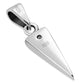 Black Onyx Triangle Silver Pendant