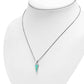 Turquoise Triangle Silver Pendant