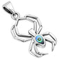 Abalone Shell Spider Sterling Silver Pendant