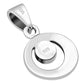 Abalone Shell Round Sterling Silver Pendant