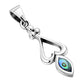 Abalone Shell Sterling Silver Heart Pendant