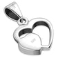 Abalone Shell Hearts Silver Pendant
