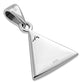 Black Onyx Triangle Silver Pendant