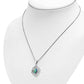Abalone Shell Celtic Knot Silver Pendant