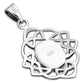 Abalone Shell Celtic Knot Silver Pendant