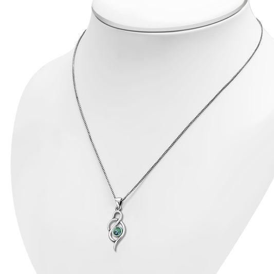 Abalone Shell Silver Pendant