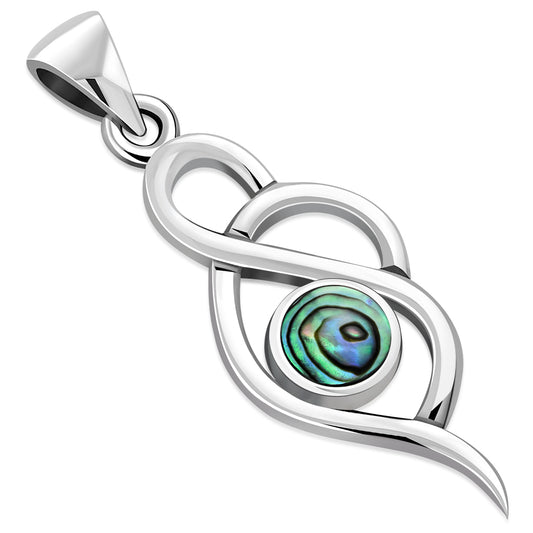 Abalone Shell Silver Pendant